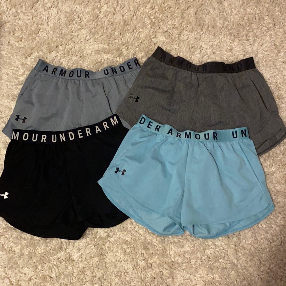 4 pairs of Under Armour Shorts ALL size SMALL